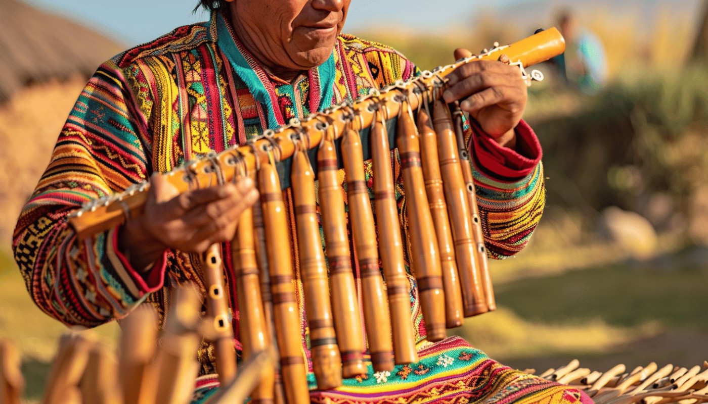 La musique andine et ses instruments caractéristiques : flûtes de pan et charango